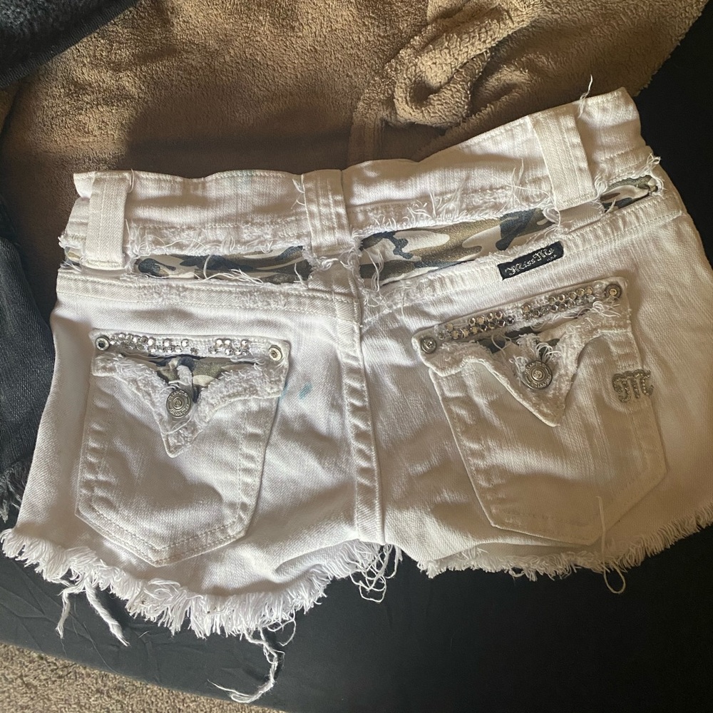 Custom camo miss me shorts